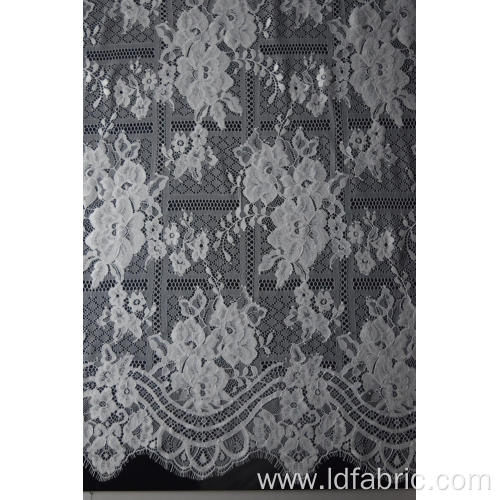 Fashion Design 100% Nylon Panel Lace Fabric